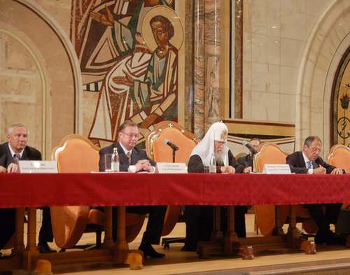 Святейший Патриарх Алексий II на общем собрании ИППО 12 июня 2008 г. Фото П. Платонов