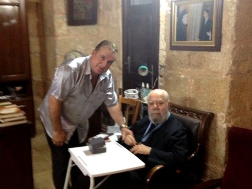 Митрополит Иоанн Мансур и представитель ИППО в Сирии Мтаниус Башур Митрополит Иоанн Мансур и представитель ИППО в Сирии Мтаниус Башур