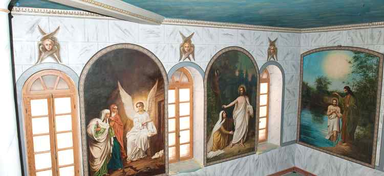 Трапезная с отреставрированными росписями. Фото. П.В. Платонова Трапезная с отреставрированными росписями. Фото. П.В. Платонова