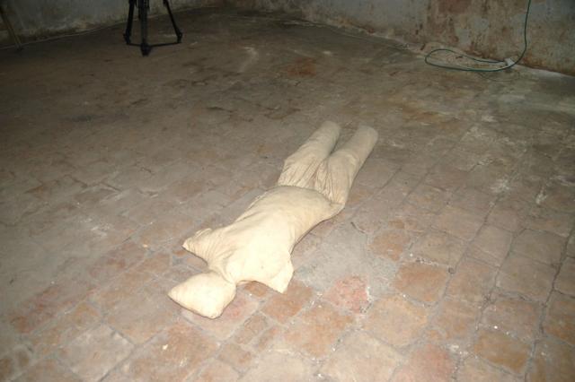 Муляжи, набитые соломой, служили британским солдатам для отработки штыковых ударов