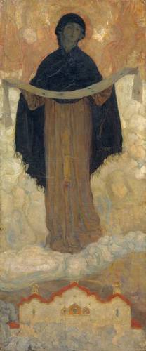 Покров Богородицы. Нестеров Михаил Васильевич. 1910-е. Покров Богородицы. Нестеров Михаил Васильевич. 1910-е.