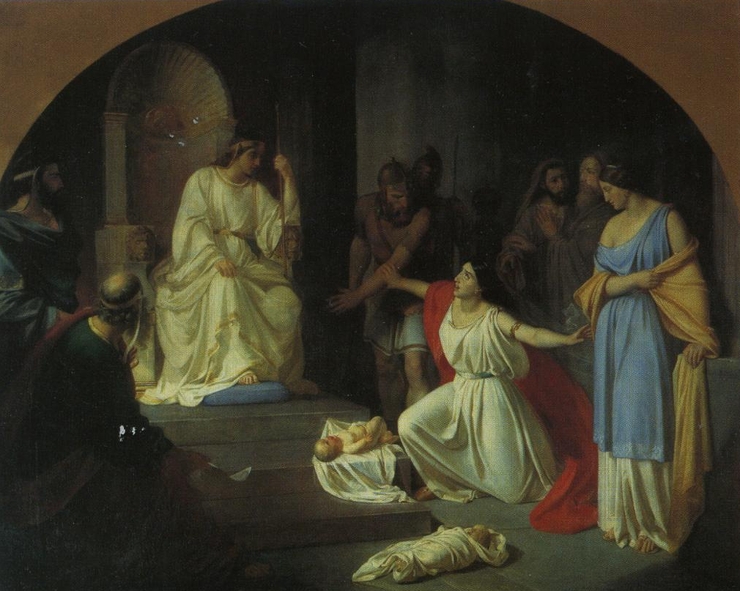 Суд царя Соломона. Н.Н.Ге. 1854 Суд царя Соломона. Н.Н.Ге. 1854