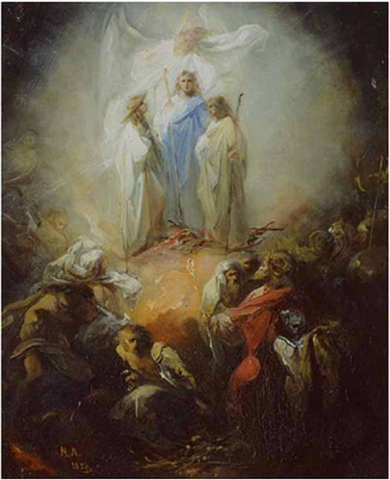 Три отрока в пещи огненной. Н.П. Ломтев. 1858 г. Три отрока в пещи огненной. Н.П. Ломтев. 1858 г.