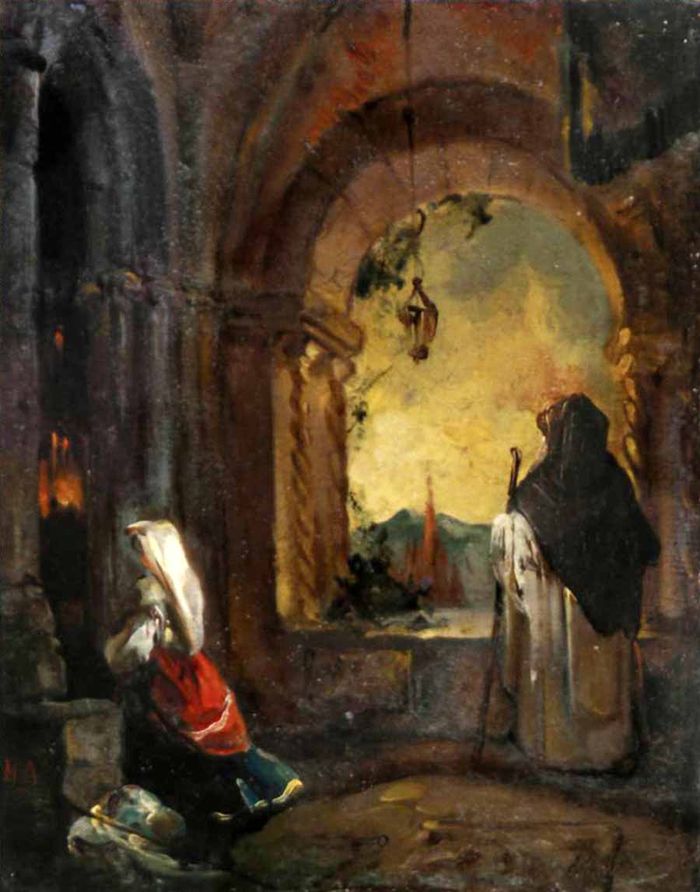 В часовне. Н.П. Ломтев В часовне. Н.П. Ломтев