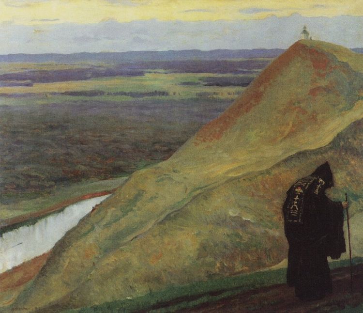 На родине Аксакова. Михаил Васильевич Нестеров. 1923 г. На родине Аксакова. Михаил Васильевич Нестеров. 1923 г.