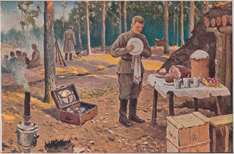 Пасха. Утро на позиции. М.М. Гермашев (Бубело) Пасха. Утро на позиции. М.М. Гермашев (Бубело)