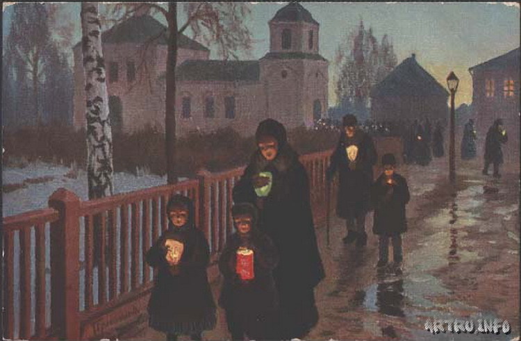 Вечер перед Пасхой. Михаил Маркианович Гермашев (Бубелло) Вечер перед Пасхой. Михаил Маркианович Гермашев (Бубелло)