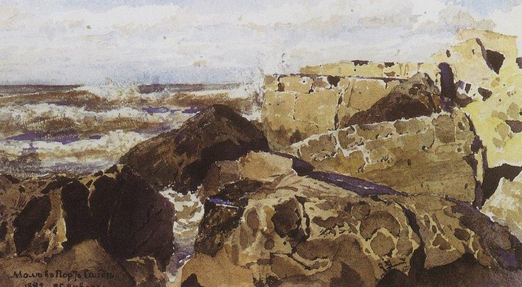 Мол в Порт-Саиде. В.Д. Поленов. 1882 г.