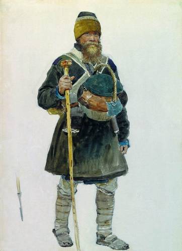 И.Е. Репин. Паломник. Заостренный конец посоха паломника. 1881 И.Е. Репин. Паломник. Заостренный конец посоха паломника. 1881