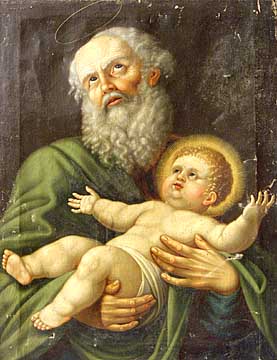 Симеон Богоприимец. Неизвестный русский художник Симеон Богоприимец. Неизвестный русский художник