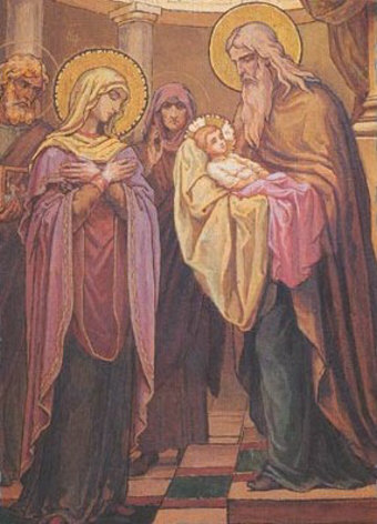 Сретение Господне. Валериан Отмар. 1898 Сретение Господне. Валериан Отмар. 1898