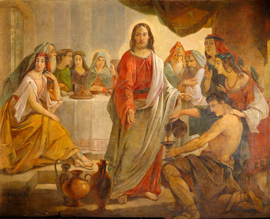 Брак в Кане Галилейской. Н. М. Алексеев. 1843–1850 гг. 