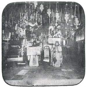 Праздник Успения Пресвятой Богородицы в Гефсимании (Иерусалим, фото нач. ХХ в.)